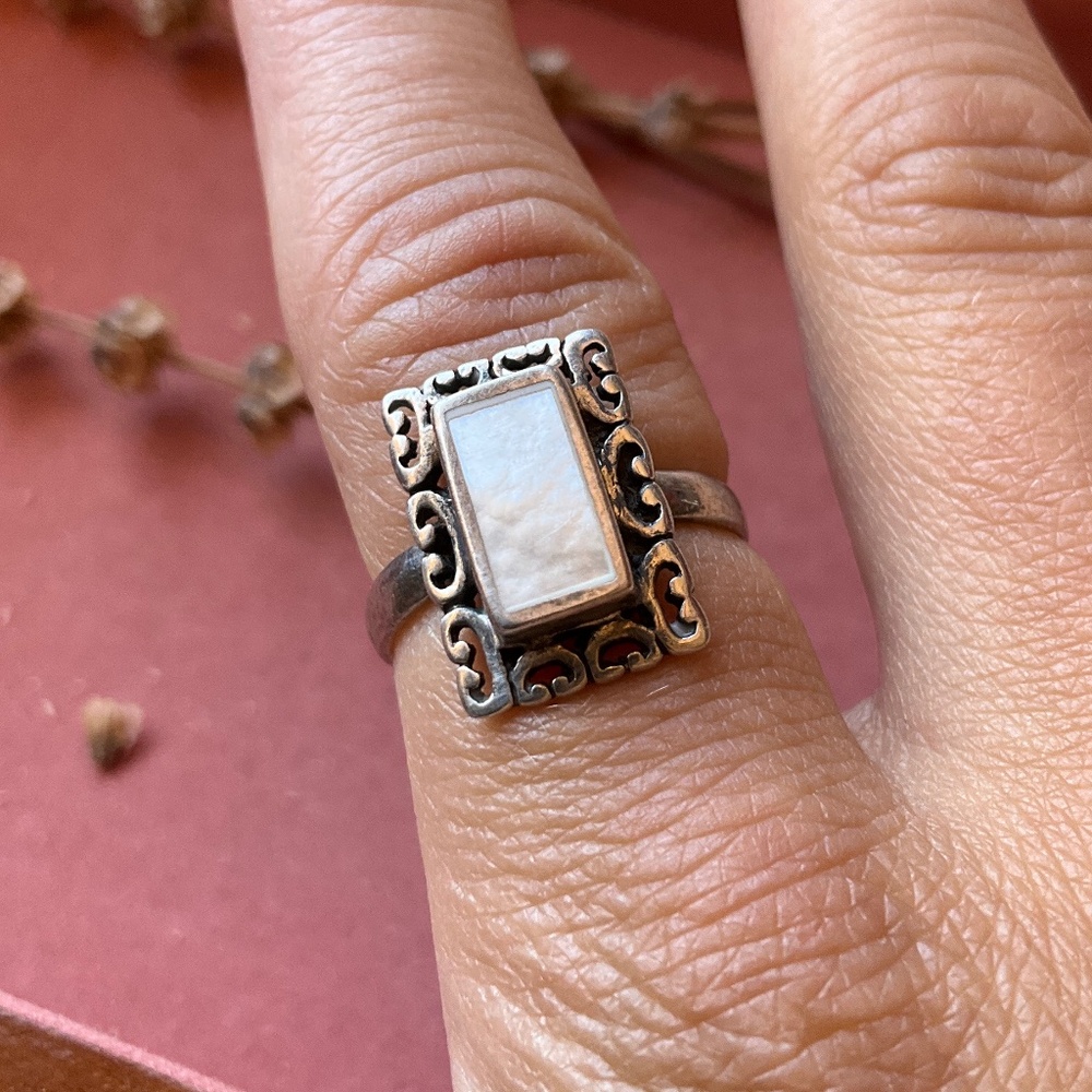Mother of Pearl Sterling Ring